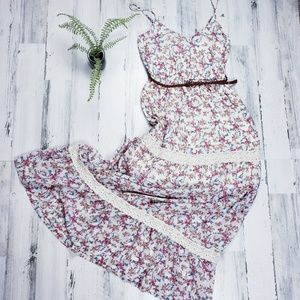 Heartsoul Floral and Lace Cottagecore Maxi Dress